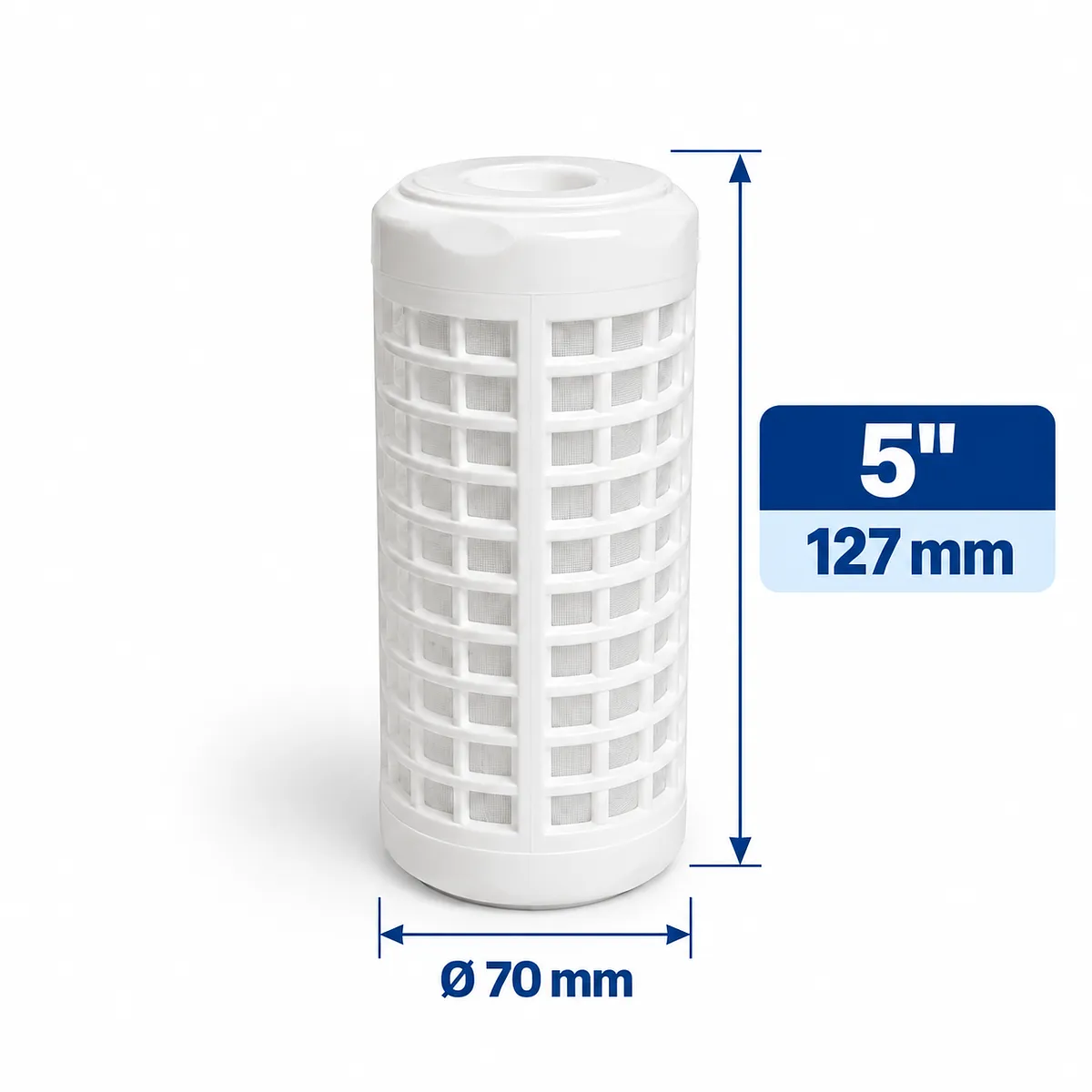 Cartouche filtrante anti-sédiments lavable réutilisable · 5"