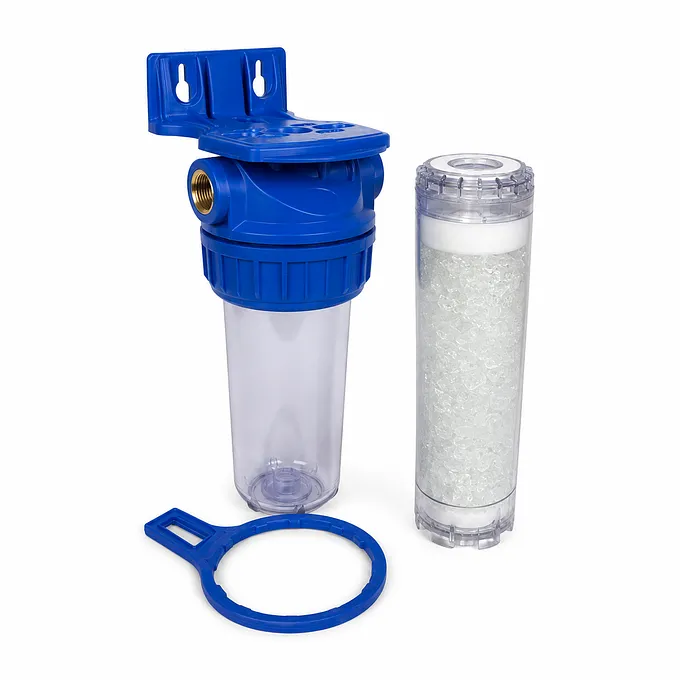 Kit filtration anti-calcaire 9"3/4, corps 3 parties