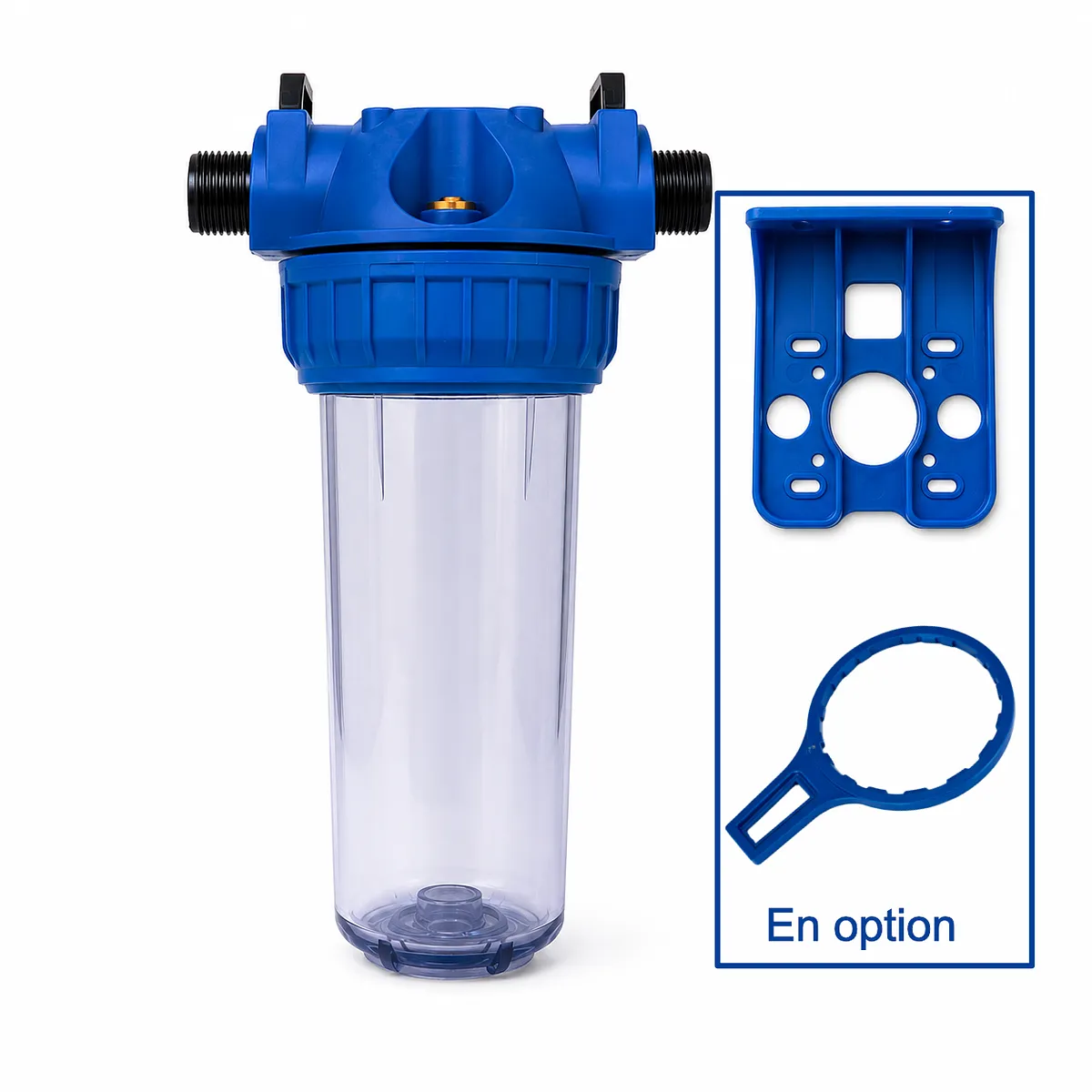 Porte-filtre Hydro105 à clips breveté · 9"3/4 · 3/4"