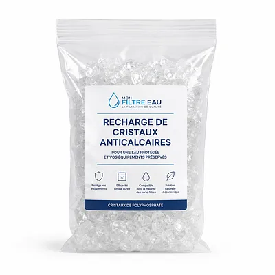 Recharge de cristaux anticalcaires · Gros cristaux · Sachet 500 g