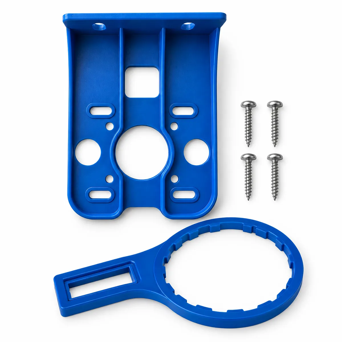 Kit de pose porte-filtre 3 parties : équerre et clé